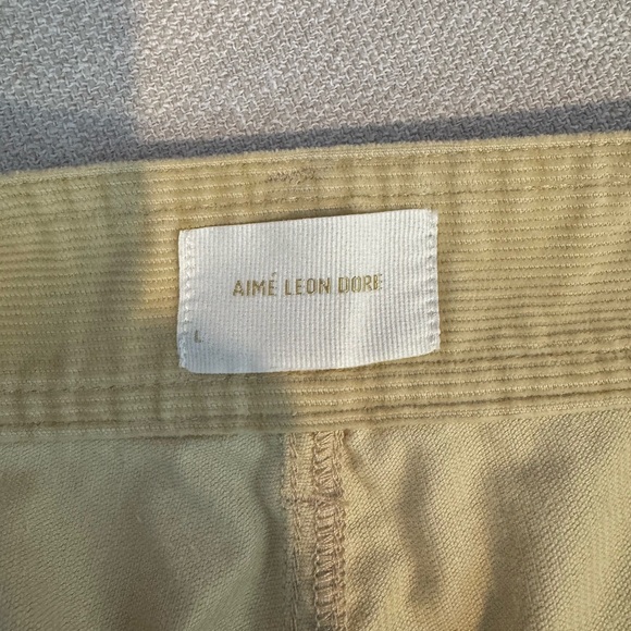 Aime Leon Dore Carpenter Pants in Cream Micro Cord Sz Large - Picture 5 of 8